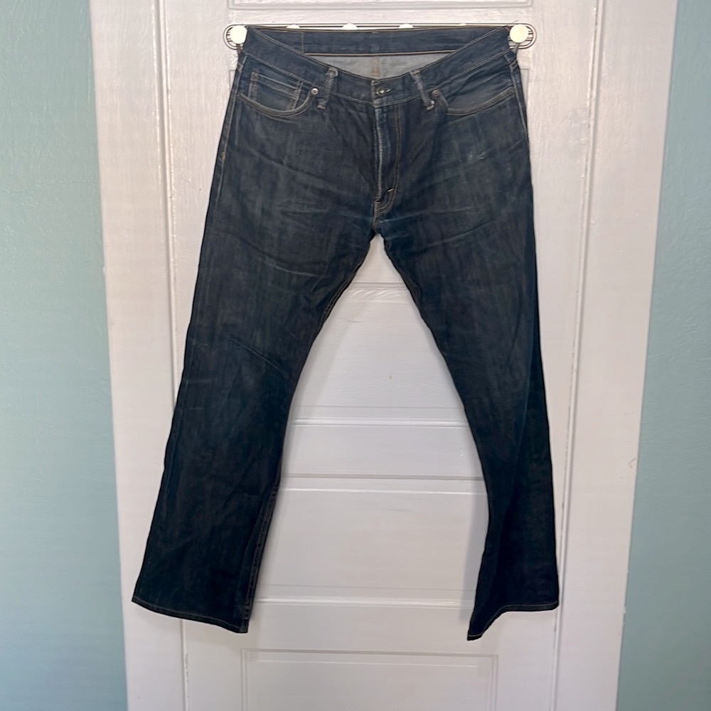 Levi’s salvage edge 514 leather patch